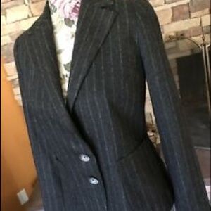 Banana Republic Pinstripe Wool-Cashmere Blazer